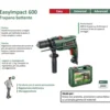 Trapano elettrico con percussione BOSCH EASY IMPACT 600