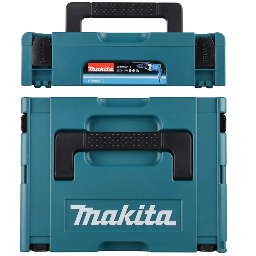 Trapano elettrico MAKITA HP2051FJ con percussione 720W mandrino 13 mm a sgancio rapido e valigetta