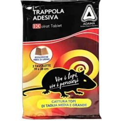 Trappola per topi tavolette con colla cm.19 x 28 cf.2 pz. pronte all' uso KOLRAT