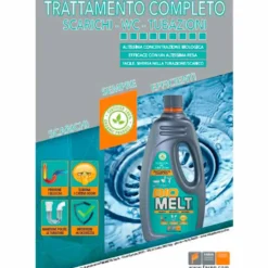 Trattamento biologico completo per scarichi wc tubazioni ml.1000 BIO MELT