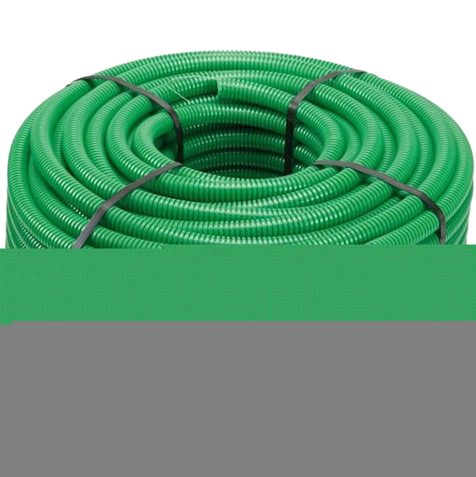 Tubo corrugato flessibile verde d.25 mt.50 con tirafilo EURONORM