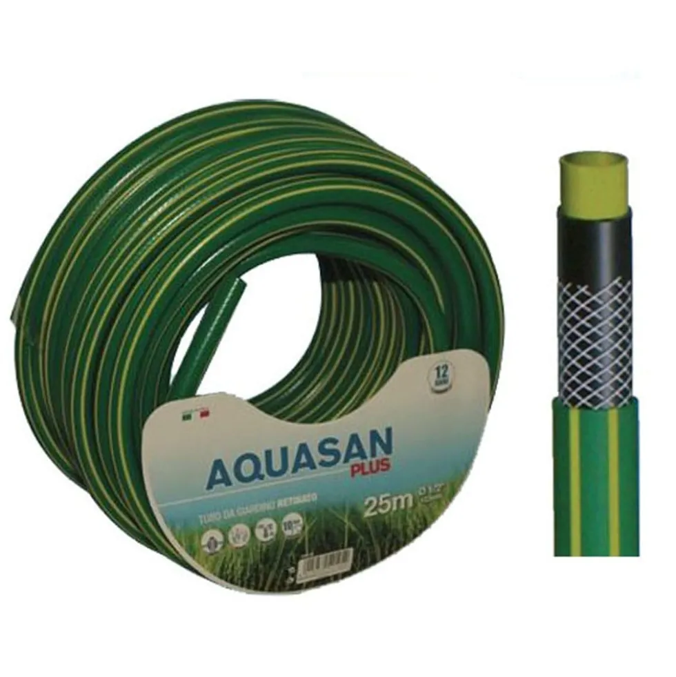 Tubo da giardino retinato a 4 strati AQUASAN PLUS mm.19 (3/4") x 25 metri