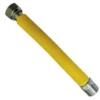 Tubo flessibile estensibile in acciaio inox per gas rivestito giallo 1/2" cm.20-40