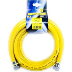 Tubo gas flessibile 1/2" F.F. inox mt.4 a norma EN 15266:2007 per cucina/piano cottura