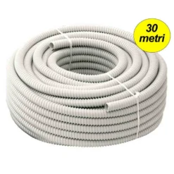 Tubo guaina pvc per scarico condensa climatizzatore dm.16 rotolo mt.30