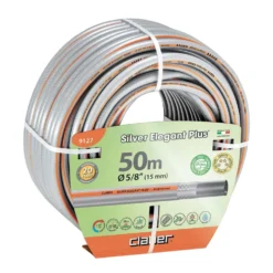 Tubo retinato da giardino CLABER 9127 SILVER ELEGANT PLUS Ø 5/8” mm.15 x 50 mt.
