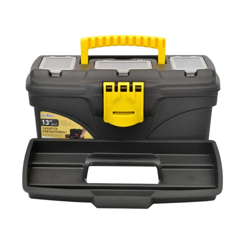 Valigetta portautensili in plastica 13" cm.32 x 16,5 x 13,6 KOMBO