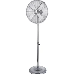 Ventilatore a piantana in metallo cromato CFG CROMO 45 60W cm.45