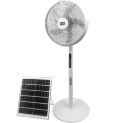 Ventilatore a piantana portatile CFG MISTRAL SOLARE ricaricabile con pannello solare