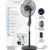 Ventilatore a piantana silenziosissimo CFG QUIET 40 nero 50W 5 velocità