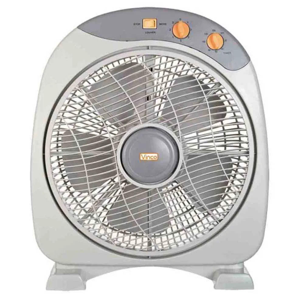 Ventilatore box da tavolo cm.30 con diffusore frontale regolabile 40W con timer VINCO 70800
