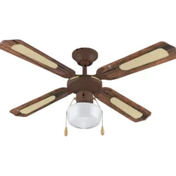 Ventilatore da soffitto VINCO 70919 legno scuro cm.107 55W
