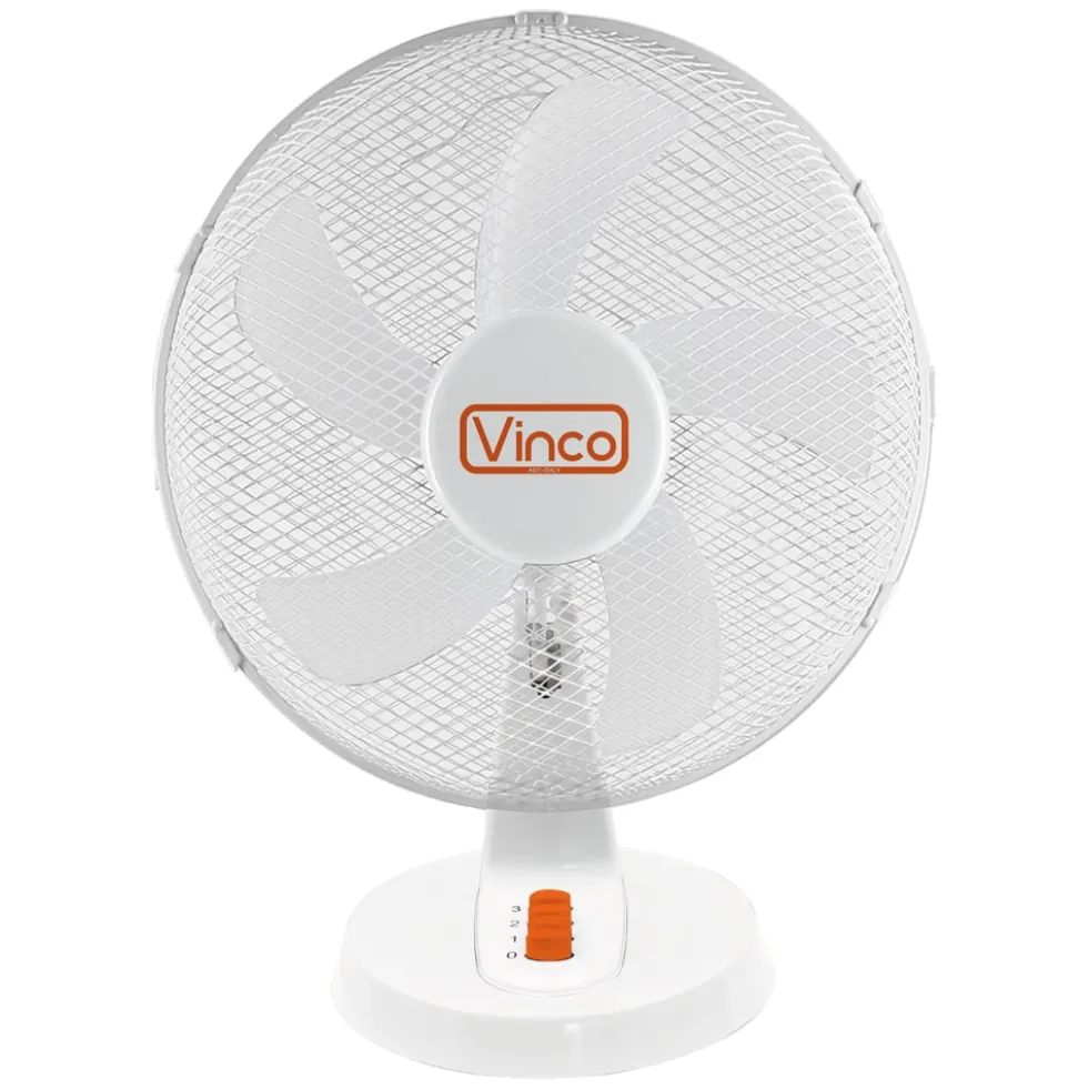 Ventilatore da tavolo oscillante 35W cm.30 VINCO 70601 bianco