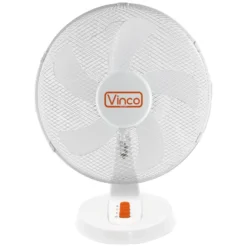 Ventilatore da tavolo oscillante 40W cm.40 VINCO 70602 bianco