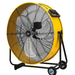 Ventilatore industriale carrellato CFG URAGANO 82 giallo 124W cm.82