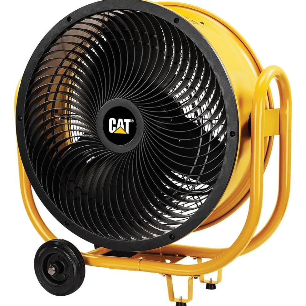 Ventilatore industriale carrellato professionale a turbina CAT CT007 HVD24-AC Ø 60 cm. 210W