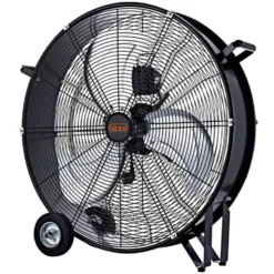 Ventilatore industriale grande portata da pavimento 120W cm.60 con ruote 3 velocità VINCO 70625