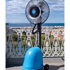 Ventilatore nebulizzatore professionale da esterno CFG LIBECCIO MIST FAN raffrescatore 300W H.200 cm.