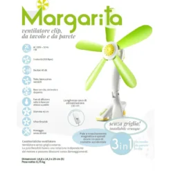 Ventilatore senza griglia con elica a trascinamento magnetico CFG MARGARITA con clip