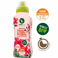 VERDEVIVO HARMONIA GERANI E PIANTE FIORITE Promotore biologico fortificante per fioriture abbondanti gr.500