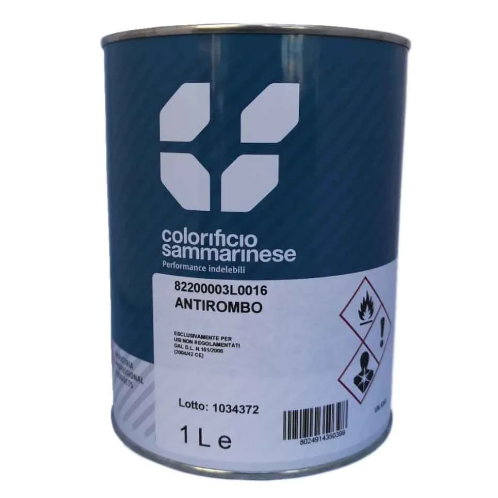 Vernice antirombo fonoassorbente insonorizzante lt.1 COL. SAMMARINESE