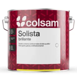 Vernice smalto sintetico professionale COLSAM SOLISTA brillante lt.0,375 - 0,750 - 2,50 colori di cartella