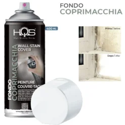 Vernice spray coprimacchia bianco opaco supercoprente ml.400 per pareti