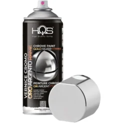Vernice spray effetto cromatura ml.400 HQS vernice cromata color cromo