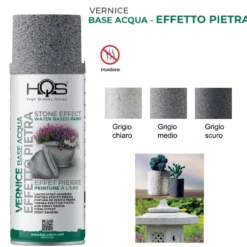 Vernice spray effetto pietra base acqua ml.400 vernice effetto pietra/granito HQS vari colori