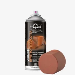 Vernice spray effetto terracotta ml.400 effetto materico rosso terracotta HQS