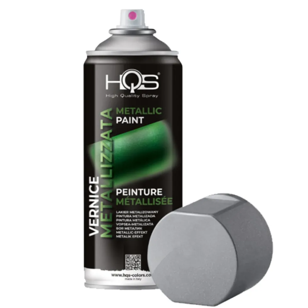 Vernice spray metallizzata ml.400 argento metallizzato HQS