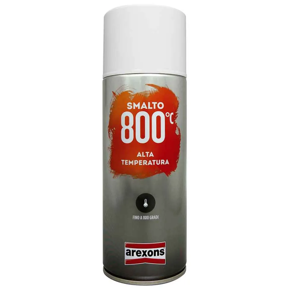 Vernice spray nero opaco alta temperatura 800°C Arexons