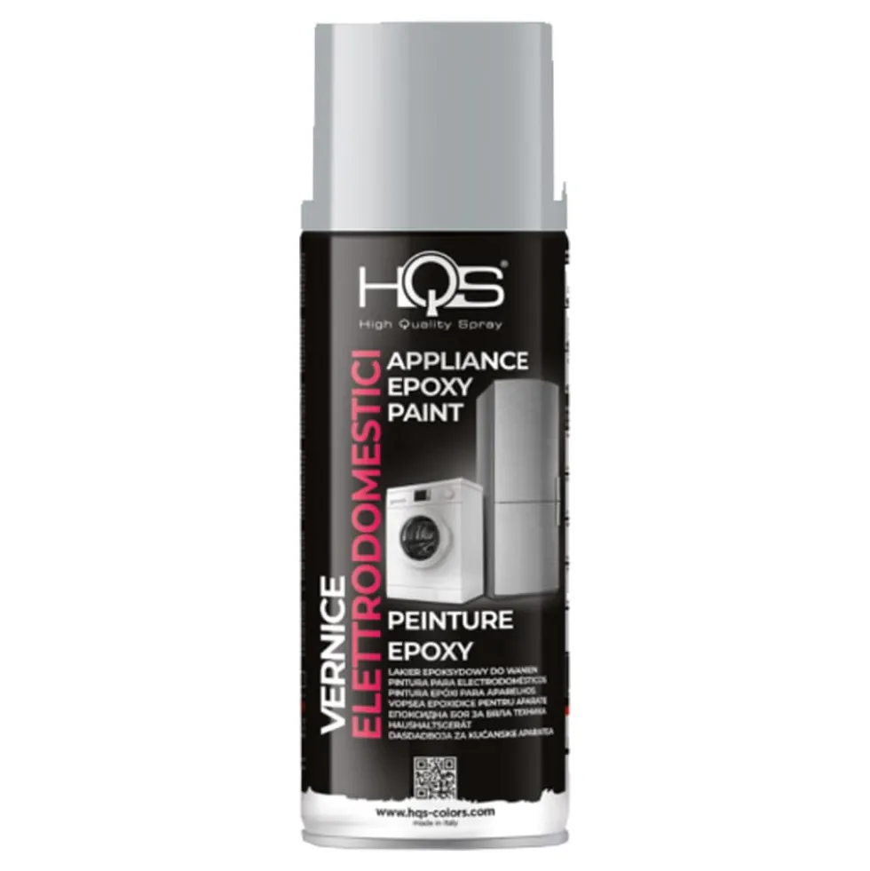 Vernice spray per elettrodomestici alluminio ml.400 HQS spray ripristina elettrodomestici