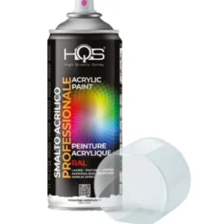 Vernice spray smalto acrilico professionale HQS ml.400 trasparente lucido