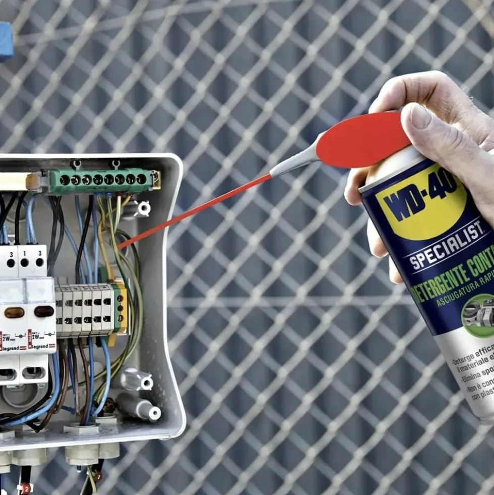 WD-40 Detergente spray disossidante per contatti elettrici ml.400 WD40 con erogatore doppia posizione